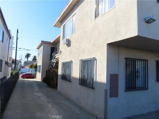 view of property exterior featuring stucco siding