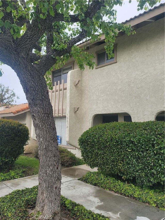 view of property exterior featuring stucco siding