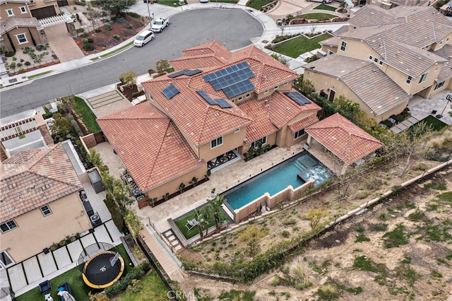 drone / aerial view featuring a residential view