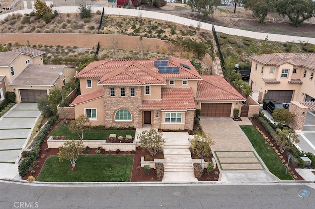 bird's eye view featuring a residential view