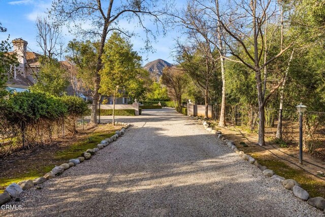 508 W Eucalyptus St, Ojai, CA 93023 - view of community featuring a mountain view and driveway