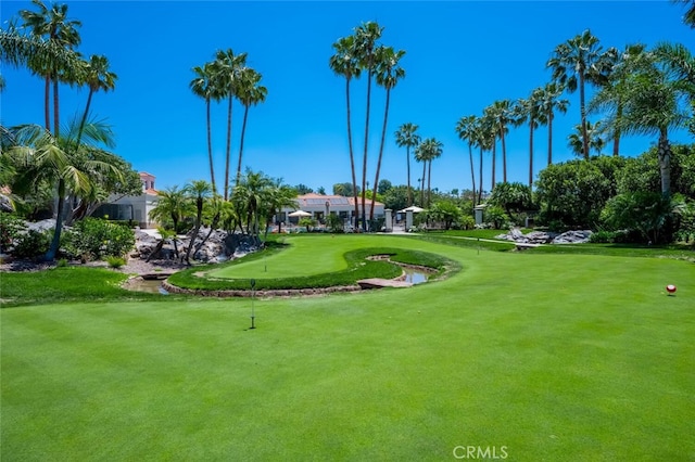 view of property's community featuring golf course view