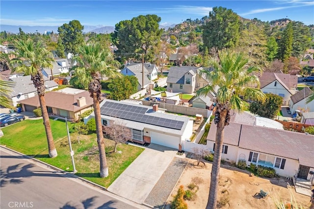 drone / aerial view featuring a residential view