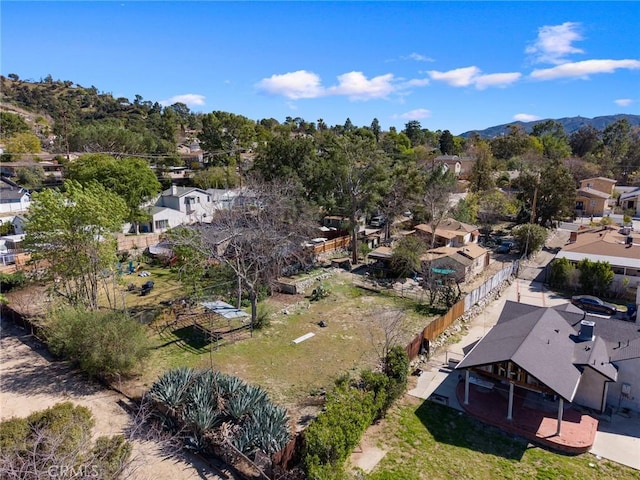 bird's eye view with a residential view