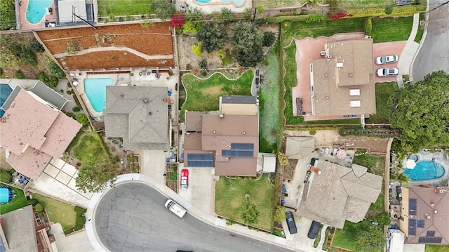 drone / aerial view featuring a residential view