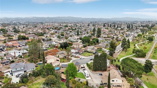 aerial view featuring a residential view