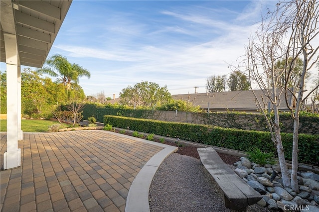 view of patio / terrace with fence