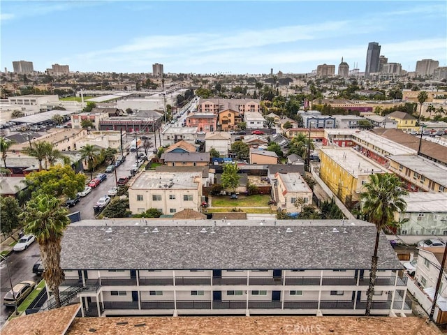 aerial view featuring a city view