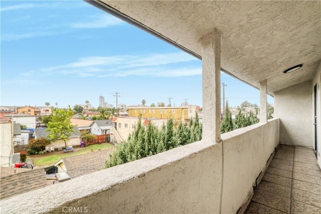 view of balcony