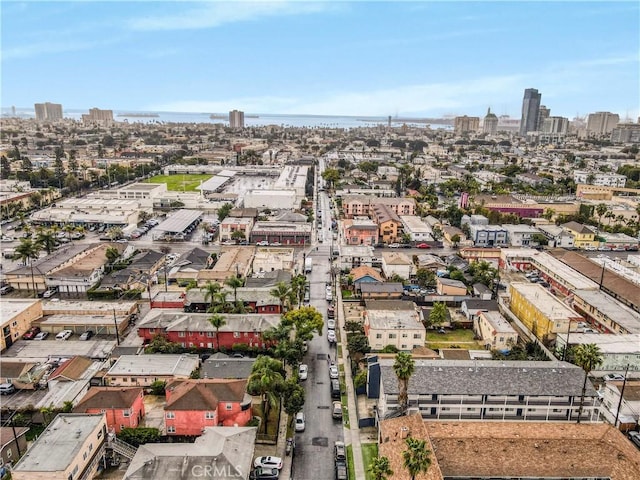 aerial view featuring a city view