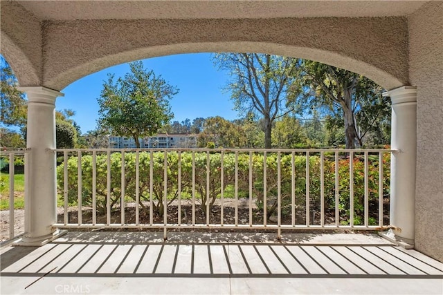 view of balcony