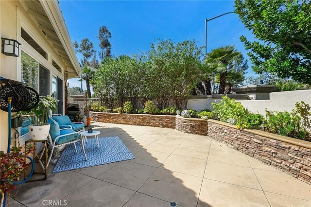 view of patio / terrace featuring a fenced backyard