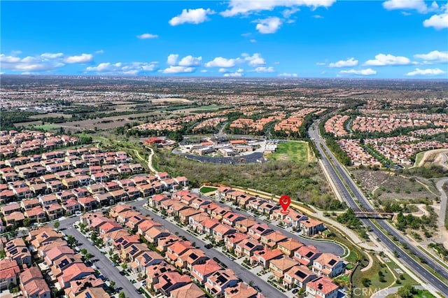 bird's eye view featuring a residential view