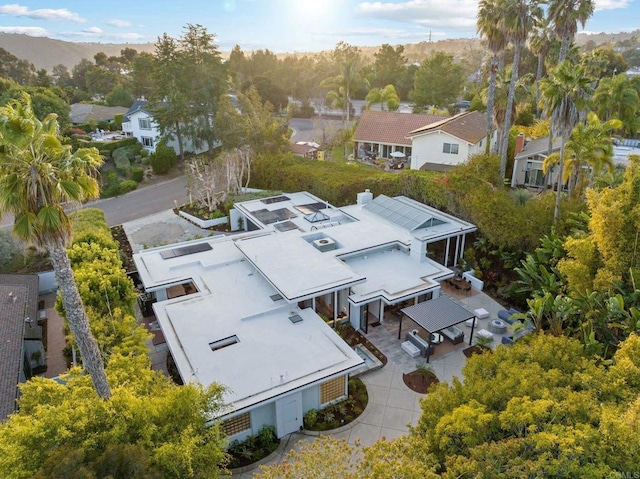 aerial view featuring a residential view