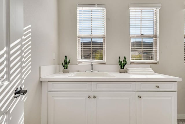 bathroom featuring vanity