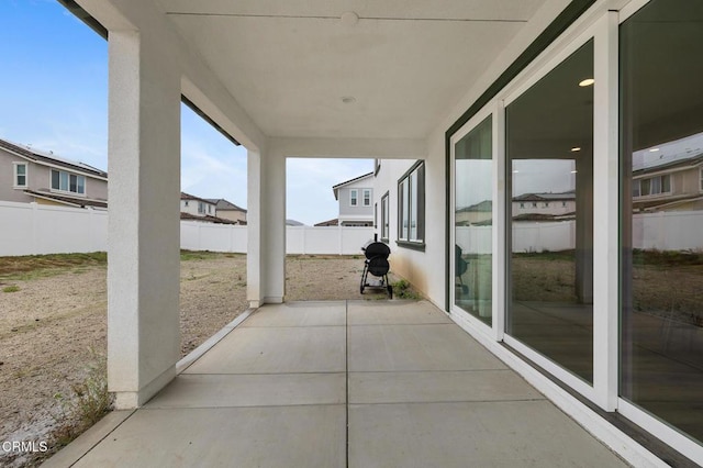 view of patio / terrace with fence