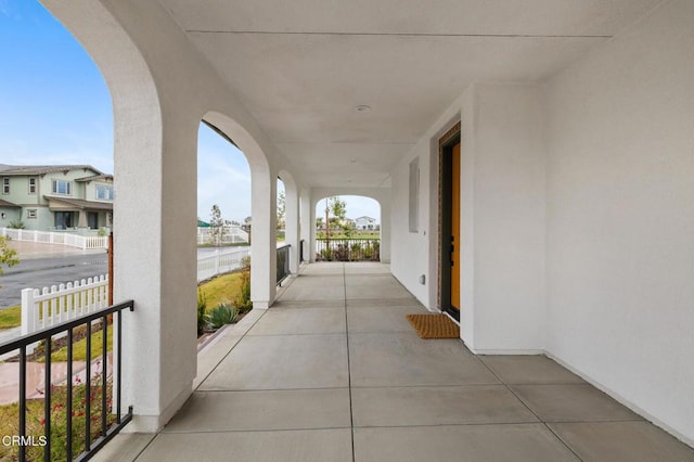 view of patio / terrace with fence