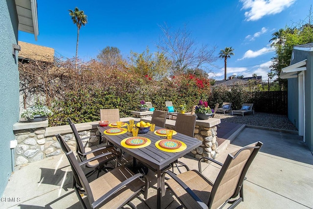 view of patio / terrace with outdoor dining area