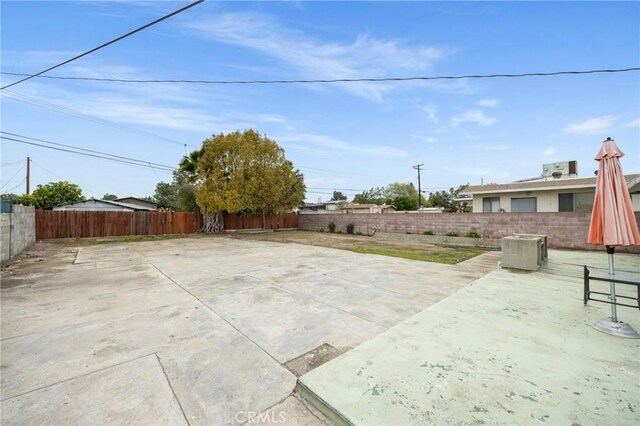 view of patio / terrace with a fenced backyard