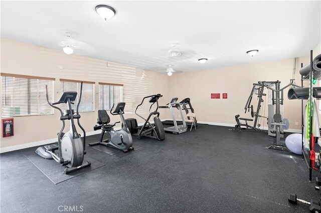3535 Madison Ave, Unit San Diego, CA 92116 - exercise room featuring baseboards