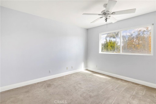 3535 Madison Ave, Unit San Diego, CA 92116 - carpeted empty room featuring baseboards and ceiling fan