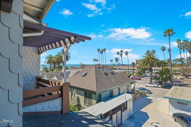 exterior space featuring a pergola