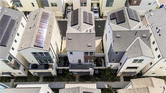 birds eye view of property featuring a residential view