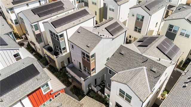 bird's eye view with a residential view