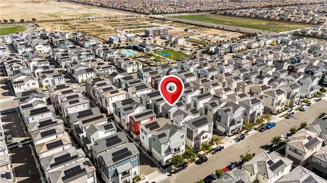 birds eye view of property featuring a residential view