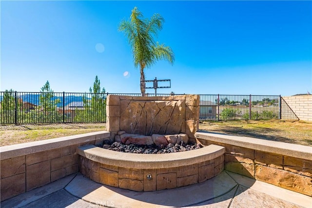 view of home's community featuring a fenced backyard