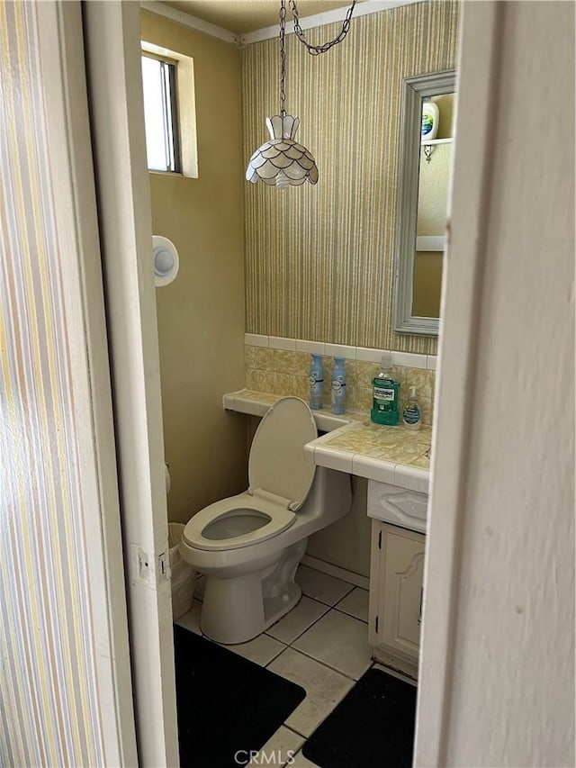 2609 E Cortez St, West Covina, CA 91791 - bathroom featuring tile patterned floors, vanity, and toilet