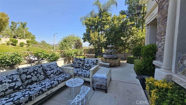 29123 Black Pine Way, Saugus, CA 91390 - view of patio featuring an outdoor living space