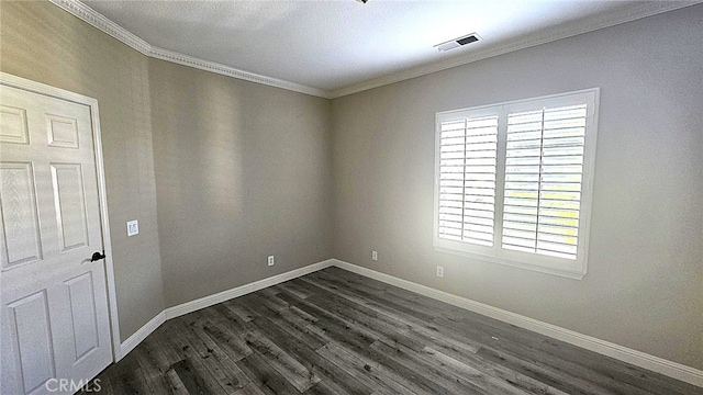 29123 Black Pine Way, Saugus, CA 91390 - unfurnished room featuring crown molding and dark wood finished floors