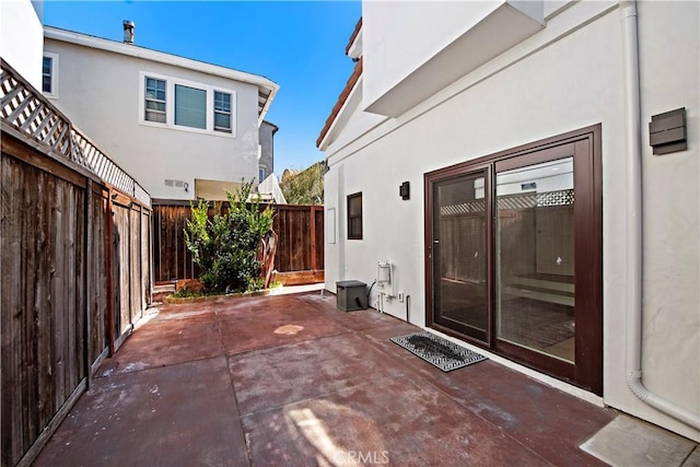 view of patio / terrace with a fenced backyard