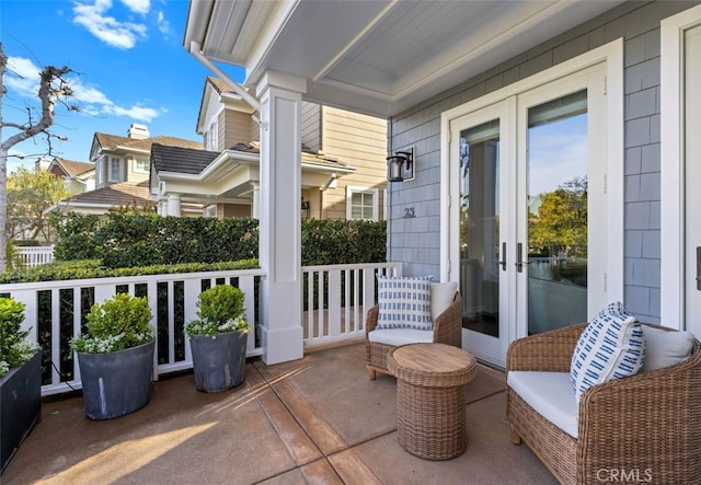 view of patio / terrace with covered porch