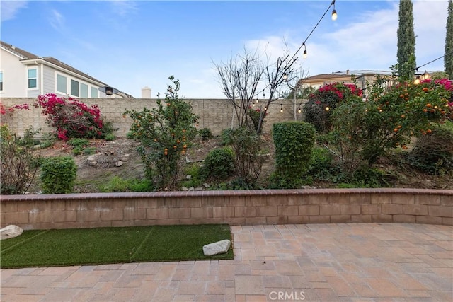 view of patio / terrace with a fenced backyard