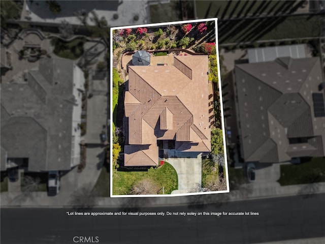 birds eye view of property