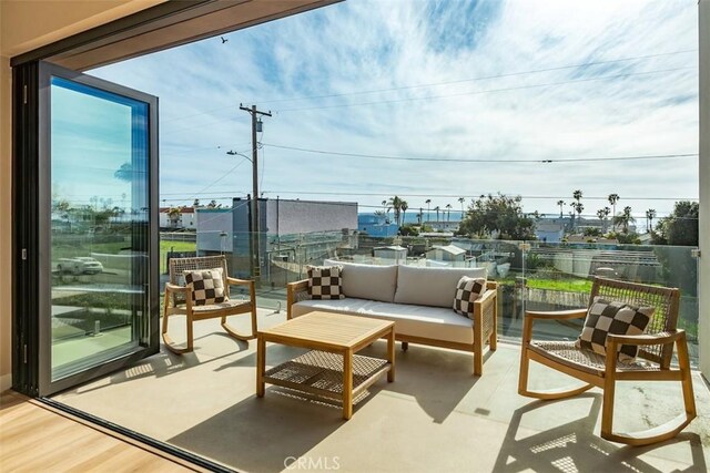 balcony with outdoor lounge area