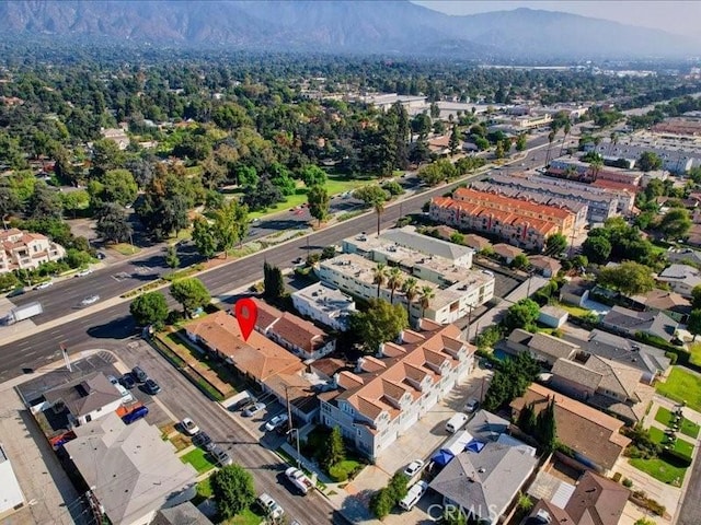 bird's eye view featuring a mountain view