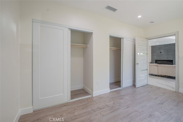 closet featuring visible vents