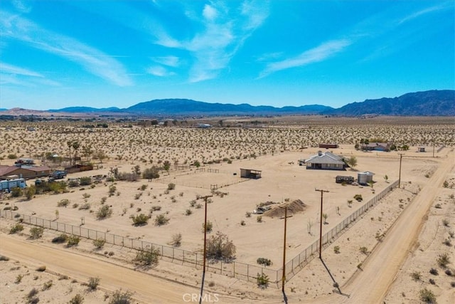 mountain view featuring a rural view and a desert view