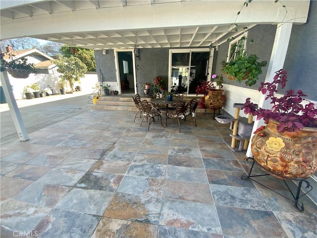 view of patio / terrace featuring outdoor dining space