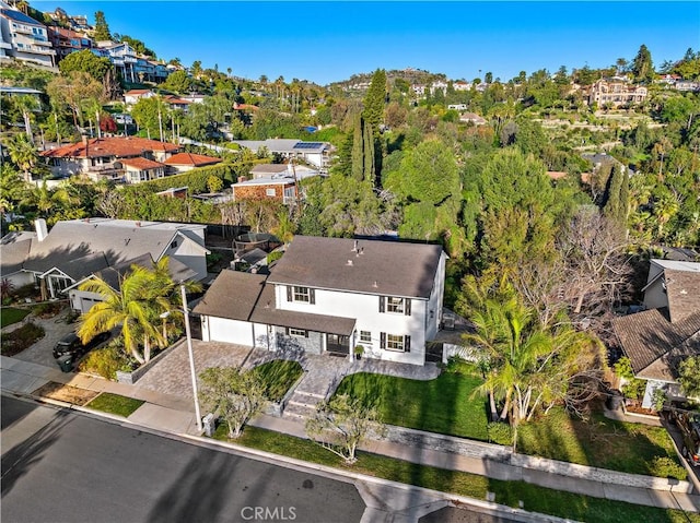birds eye view of property featuring a residential view
