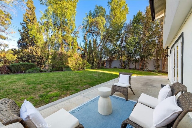 view of patio / terrace with a fenced backyard