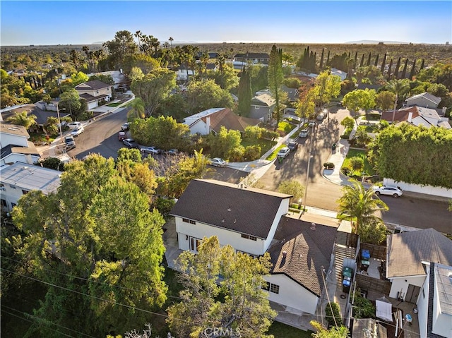 drone / aerial view with a residential view