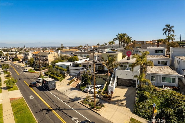 drone / aerial view with a residential view