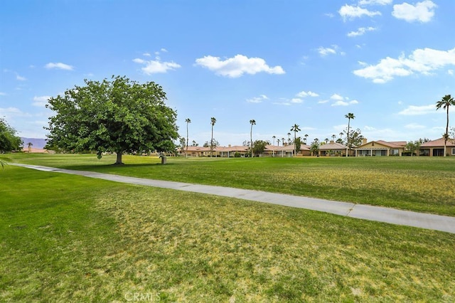82745 Odlum Dr, Indio, CA 92201 - surrounding community with a lawn and a residential view