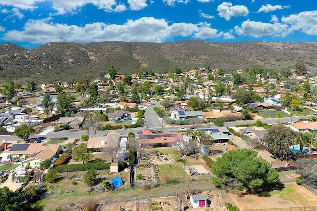 16233 Oakley Rd, Ramona, CA 92065 - bird's eye view featuring a residential view and a mountain view