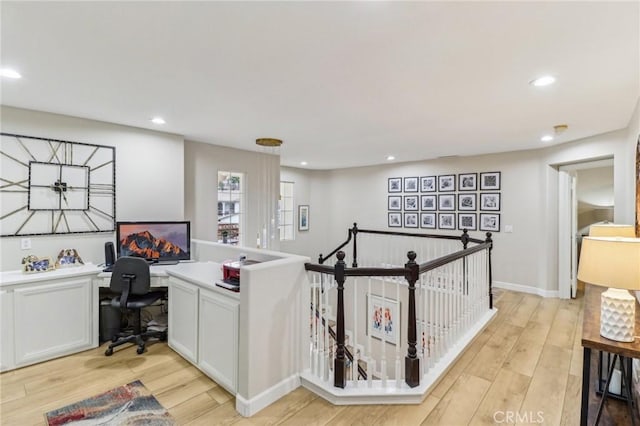 25 Vista Toscana, Lake Elsinore, CA 92532 - office space featuring light wood-style floors, recessed lighting, built in desk, and baseboards