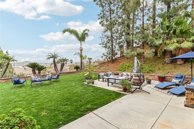 25 Vista Toscana, Lake Elsinore, CA 92532 - view of yard with a patio area and an outdoor living space